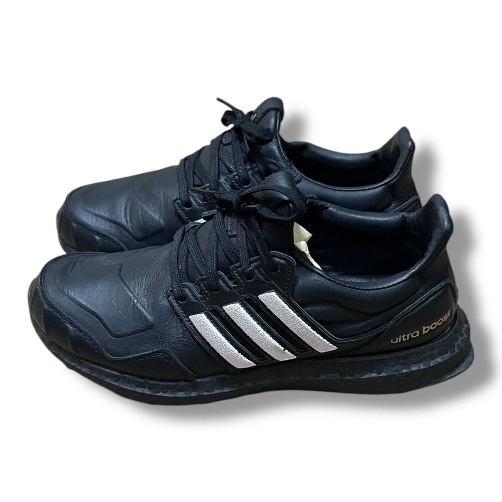 Adidas UltraBoost DNA Black/White Superstar Leather Shoes Men’s Size 6.5, EG2043